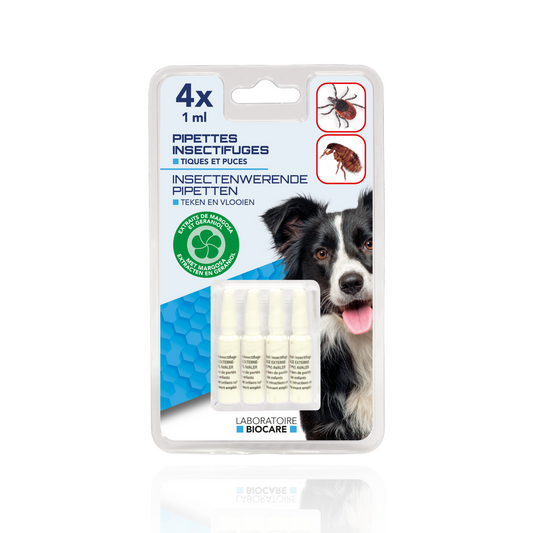 Pipettes insectifuges Chiens : 4*1ML